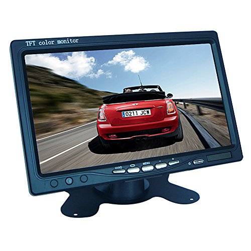 7 inch Rearview Car LCD Monitor, Buyee Portable 7" TFT LCD Digital with HD Full Color Wide Screen for Car Rear View Backup Camera