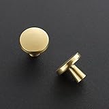 Ravinte 30 Pack Solid Knobs Kitchen Cabinet Knobs Round Knobs Dresser Drawer Knobs Gold Cabinet Hardware Round Cabinet Door Knobs Drawer Knobs Brushed Brass Drawer Pulls