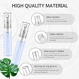 Csdtylh Mini Spray Bottle 105PCS 5ML Clear Glass Perfume Bottles Refillable Fine Mist Spray Bottles Empty Fragrance Sample Spray Containers Cosmetics Atomizer for Cleaning,Travel,Essential Oils