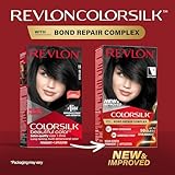 Revlon ColorSilk with Bond Repair Complex, Permanent Hair Color, 100% Gray Coverage, Ammonia Free Hair Dye, Vegan Keratin, 11 Soft Black (Pack of 3)