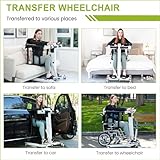 Upgrade-Electric Transfer Lift,Patient Lift Transfer Chair for Home,Folding Portable Patient Lift for Car,Handicap Lift Shower Chair,Bathroom Wheelchairs Transfer Chairs for Seniors