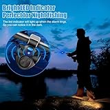 4 PCS Fishing Bite Alarm with 10 Spare Batteries, Electronic Fishing Alarms Bite Alarms for Fishing Poles with Sound Alarm Alert Bell Led Light, Fish Bite Alarm Indicator for Daytime Night Fishing