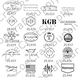 Custom Logo Leather Interchangeable Stamp,Leather Stamp, Custom Makers Mark Stamps for Leather