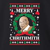 Wild Bobby Merry Chrithmith Ugly Christmas Sweater Unisex Crewneck Graphic Sweatshirt, Black, XX-Large