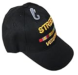 Street Veteran Baseball Style Embroidered Hat Funny Novelty Ball Fun Military Cap Black