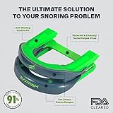 ZYPPAH Anti Snoring Hybrid Oral Mouthpiece - Mouth Guard for Better Sleep - Mouthpiece with Tongue Strap to Stop Snoring - Custom Mold for Mouth - Happy Sleep - Original - 2.25 x 2.75 x 1 inches