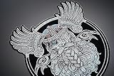 Viking Wing Large Back Patch for Custom Biker Vest/Iron-on/Sew on