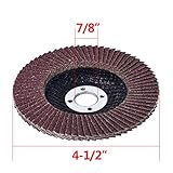 Flap Discs 40 PCS 4.5 Inch - 40 60 80 120 Grit Grinding Discs 4 1/2 Assorted Sanding Grinding Wheels,Aluminum Oxide Abrasives,Grinder disc