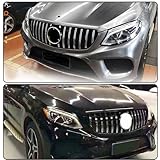 MCARCAR KIT Front Grill Grille for Benz GLE Class W166 2015-2018 GLE350 GLE400 GLE43 GLE63 AMG Replacement Style Auto Bumper Kidney Grill Cover Body Kit Factory Outlet (Silver)