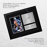 HWC Trading USL Framed Dwayne Johnson The Rock Gifts Printed Signed Autograph Picture for WWE & WWF Memorabilia Fans - US Letter Size