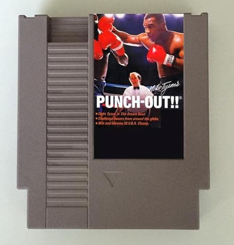 Royal Classic Mike Tyson's Punch Out Game Cartridge for NES Console 72Pins NTSC (Grey)