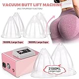 Meifuly Vacuum Therapy Machine, Vacuum Cupping Therapy Sets with 24 Cups(Include 1500, 1800, 2100ML Large Cups) and 3 Gua Sha Head, 0-60 cmHg, Touch Screen Operation