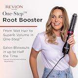 REVLON One-Step Hair Dryer and Styler - Root Booster Round Brush for Styling, Dryer Brush for Fast and Easy Salon-Quality Blowout, More Shine and Less Frizz (1-1/2 in)