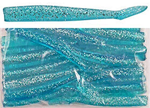 Savage Gear Bulk Sand EEL Tails, Blue Silver, 6.5"