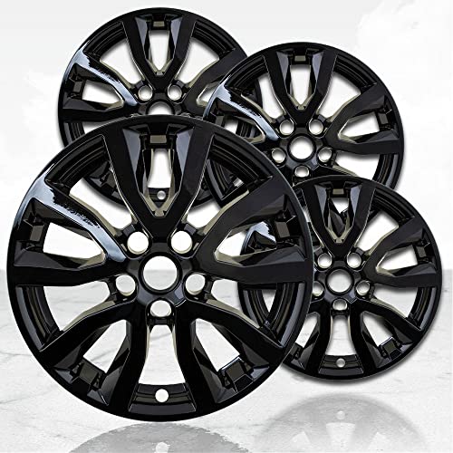 Upgrade Your Auto 17" 4pc Gloss Black Wheel Skins (Set of 4) for Nissan Rogue 2017-2022