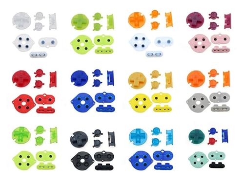 Sonuen Silicone Rubber Conductive Button Pad with A B Power ON Off Buttons for Gameboy Color GBC (I)