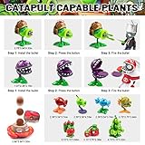 Maikerry Plants and Zombies vs Toys 21pcs PVZ Action Figures Set Great Gifts for Kids and Fans,Birthday and Party -with Waterproof Battlefield Map