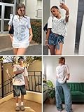 Aelfric Eden Metalic Graphic Tees Men Y2k Oversized T Shirts Women Vintage Tees Unisex Summer Tops White