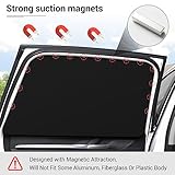 ZATOOTO Car Window Sun Shades Covers - 4 Pcs Magnetic Privacy Side Sunshades Blackout Auto Camping Curtains Accessories for Sleeping Family and Women Men Kids Baby