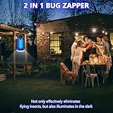 LUOJIBIE Bug Zapper Outdoor, Mosquito Zapper with LED Light, Fly Zapper Outdoor Indoor, Insect Zapper Electric Fly Traps, Plug in Mosquito Killer for Patio Yard