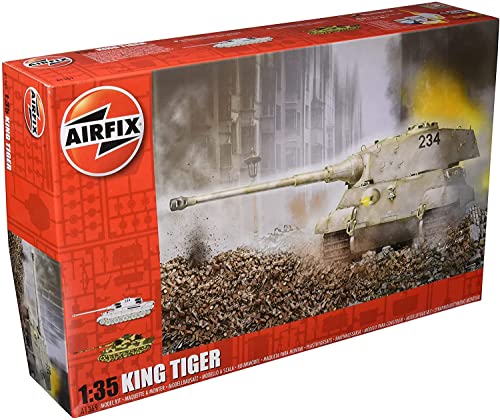 Airfix King Tiger 1:35 WWII Military Tank Armor Plastic Model Kit A1369