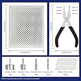 INDIVSHOW Wire Jig Kit with 6 in 1 Wire Bending Plier and Metal Pegs,Tools for Bracelet Earing Jewelry Design Making