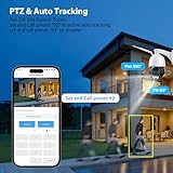 SV3C PTZ Security IP Camera Outdoor, 20X Optical Zoom 5MP Dual Band 2.4G 5GHZ WiFi Home Cameras Support Onvif, RTSP Browser Viewing, Humanoid Detect, Metal Shell Waterproof, 2-way Audio,SD Card Record