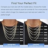 Jewlpire Italian Solid 18k Gold Chain Necklace for Women, 2mm Rope Chain Gold Chain for Women Shiny & Comfortable & Sturdy Women's Chain Necklaces 20 Inch