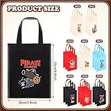 Hosuly 24 Pieces Pirate Party Favor Bags Pirate Birthday Party Supplies Theme Gift Bags Goody Candy Treat Bags Treasure Hunt Paper Bags for Birthday Party Decorations