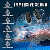 H2O Audio Sonar IPX8 - Bluetooth Bone Conduction Headphones with MP3 Player - Wireless, Open Ear Waterproof Headset for Swimming, Underwater Activities, Sports, Workouts