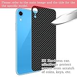 [2 Pack] Synvy Back Protector Film, compatible with HUAWEI Y9s Black Carbon Guard Skin [ Not Tempered Glass Screen Protectors ]