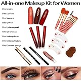 UNIFULL 132 Color All- In- One Makeup For Women Full Kit,Professional Makeup Kit,Makeup Gift Set for Women &Girls,Include eyeshadow/lipstick/concealer/Lip Gloss/Eyeliner/Mascara/Makeup Brushes(Pink)