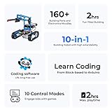 Makeblock mBot Ultimate 10 in 1 Robot Building Toys, Robotics Kit App Remote Control Robot Toys Compatible with Arduino C & Raspberry Pi, STEM Educational DIY Robot Arm Kit Gift for Teenagers & Adults