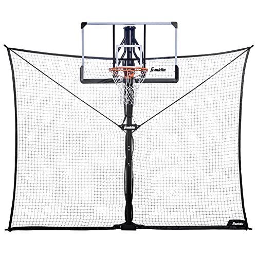 Franklin Sports Defender Net Pro – 10ft. x 8ft. Rebounder – Easily Fold and Quick Install – Defensive Net System, Black