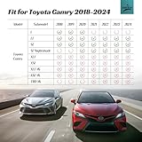 COTAZA Upgrade Seat Covers 2018-2024 for Toyota Camry LE, SE, SE Nightshade, for Carmy Accessories Full Set Black Leather Seat Covers for Camry 2018 2019 2020 2021 2022 2023 2024 Seat Protector