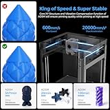 FLASHFORGE Adventurer 5M 3D Printer,600mm/s Max High-Speed FDM 3D Printers with Fully Auto Leveling, 280°C Direct Extruder with Quick Detachable Nozzle, Effective Cooling, Core XY Structure