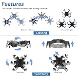 FREENOVE Hexapod Robot Kit with Remote (Compatible with Arduino IDE), App Remote Control, Walking Crawling Twisting Servo STEM Project