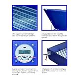 BREVELTION UV Exposure Unit Silk Screen Printing Light Box with 12 pcs LED Light Tubes 24 x 28inch Blue