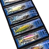 Calissa Offshore Tackle Fast Fall Jig 80g 150g 250g 300LBS Assist Hooks 3/0 Butterfly - Vertical Jig Speed Lure Slow Pitch Fall Glow Options (6 Pack, 80g)