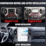 15.6 Inch Touch Screen Android Car Radio for GMC Sierra Chevrolet Silverado 2019 2020 2021 2022 2023 Android Head Unit Wirless Carplay GPS Navigation Screen Upgrade Multimedia Player Android Auto