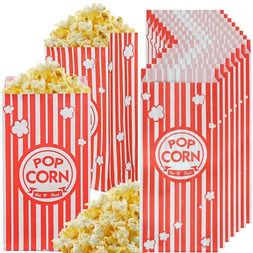 600 Pcs Popcorn Bags Individual Servings Small 1 oz Pop Corn Bags Bulk, Popcorn Machine Supplies for Party, Movie Nights, Concessions