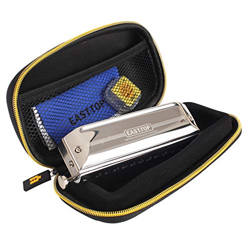 East top Upgrade Chromatic Harmonica 12 Hole 48 Tone Key of C, Professional Chromatic Mouth Organ Harmonica For Adults, Students and band players