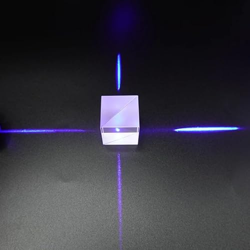 Beam Splitter Optical Prism 10/15/20/25/30mm Cube Splitting Ratio 50%:50% 90 ° Image Conversion Semi Transparent Semi Reflective (35mm)