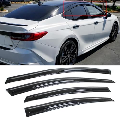 for 2025+ Toyota Camry Mugen Style JDM 3D Wavy Window Visor RAIN Guard Deflector