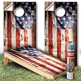 The Original Cornhole Board Wraps - [24.5" x 48.5", 2 Pack] USA-Made, Vinyl Decal Skins for Corn Hole - Easy to Apply, Durable Quality for Indoor & Outdoor Use
