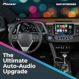 Pioneer DMH-WT3800NEX Digital Multimedia Receiver with Wireless Apple CarPlay and Android Auto, 9” Capacitive Floating Screen, Single-DIN, Built-in Bluetooth and WiFi, Amazon Alexa via App