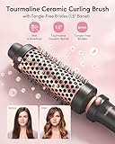 Wavytalk Thermal Brush, Heated Round Brush, 1 1/2 inch Thermal Brush Blowout Look with Detachable Brush Head, Thermal Round Brush Dual Voltage for Travel, Rose Gold