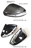 Real Carbon Fiber Replacement Side View Mirror Covers Caps Compatible with 2015-2023 Mercedes Benz C/E/S/GLC/GLA/CLS/GT43