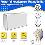 20x10x5mm Strong Rare Earth Neodymium Magnets, Heavy Duty Bar Magnets, Rectangular Magnetic Bar, Small Strong Magnets for Kitchen Office DIY Crafts Science Tool Storage – 30Pack