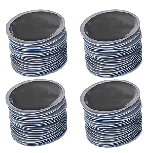 Klanata 80Pcs 2-1/4in Round Rubber Tire Patches, Tire Tube Patch Kit, Universal Cold Patch Repair Kit for Tubeless Tyres, for Universal Puncture Repair, Parches para Llantas de Carro
